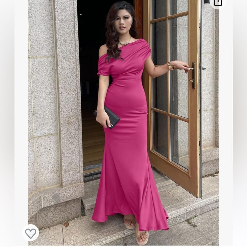 Elegant Sleeveless Off Shoulder Bodycon Long Formal Party Evening Dress - Picture 5 of 16